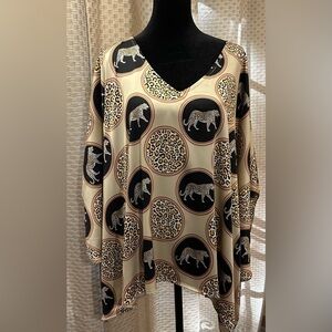 Ee:some Animal Print Top